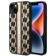 Karl Lagerfeld KLHCP14MPGKLSKW iPhone 14 Plus / 15 Plus 6,7" hardcase brązowy/brown Monogram Stripe