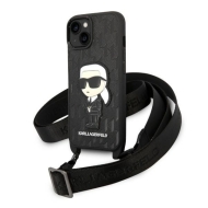 Karl Lagerfeld KLHCP14MSTKMK iPhone 14 Plus / 15 Plus 6,7" czarny/black hardcase Monogram Ikonik Patch
