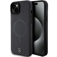 Mercedes MEHMP15S23RCMK iPhone 15 / 14 / 13 6.1" czarny/black hardcase Smooth Leather MagSafe