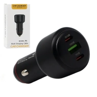 Ładowarka samochodowa Ecobox USB-A + 2x USB-C 160 W Power Delivery PD + QC3.0 czarna