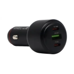 Ładowarka samochodowa Ecobox USB-A + 2x USB-C 160 W Power Delivery PD + QC3.0 czarna