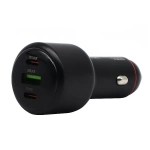Ładowarka samochodowa Ecobox USB-A + 2x USB-C 160 W Power Delivery PD + QC3.0 czarna