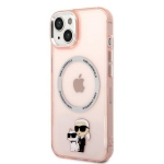 Etui Karl Lagerfeld iPhone 14 / 15 / 13 6,1" różowy 2