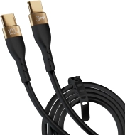 Kabel USB-C - USB-C 100 W 2 m HyperSilicone 3MK czarny