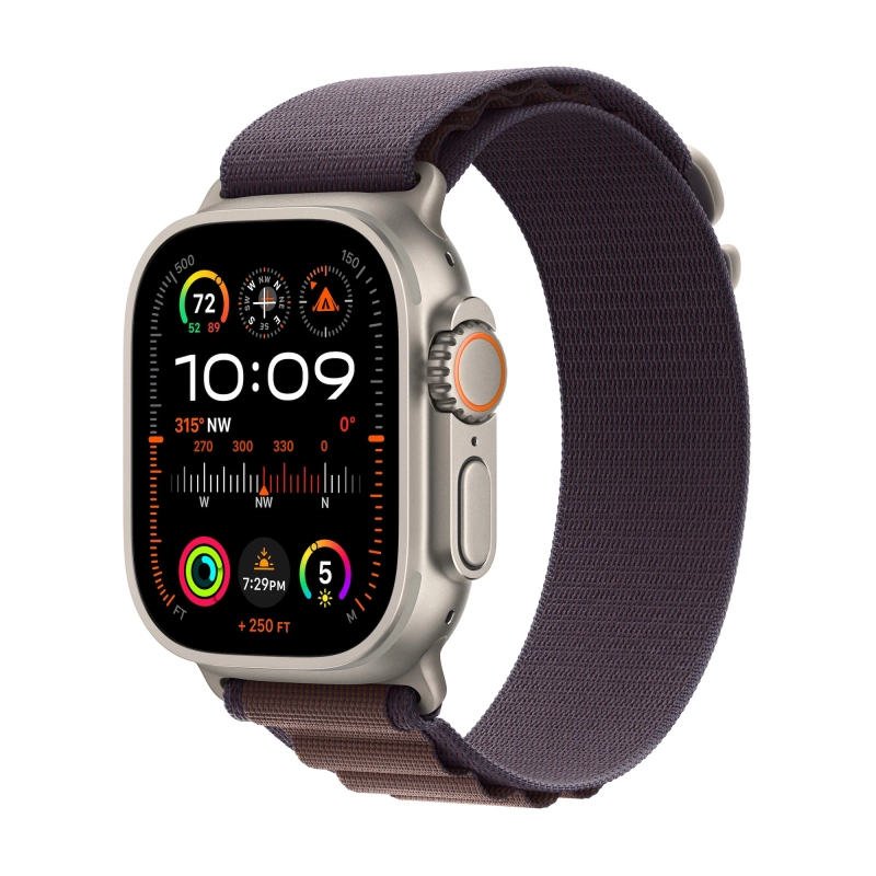 Apple Watch Ultra 2 GPS + Cellular 49 mm koperta tytanowa + opaska Alpine rozmiar L indygo