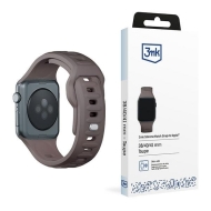 Pasek 3MK Silicone Watch Strap brązowy/taupe dla Apple Watch 42/44/45/49mm