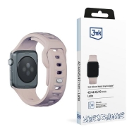 Pasek 3MK Silicone Watch Strap różowobeżowy/latte dla Apple Watch 42/44/45/49mm