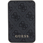 Guess Powerbank 15W GUPB5LP4GEGK 5000mAh czarny/black 4G Leather Metal Logo