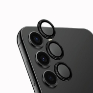 UNIQ Optix Aluminium Camera Lens Protector Samsung S24 S921 midnight black szkło na obiektyw aparatu z aplikatorem