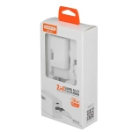 Ładowarka sieciowa Somostel SMS-Q13 QC3.0 Dual USB + kabel Typ-C 30W Power Delivery biała