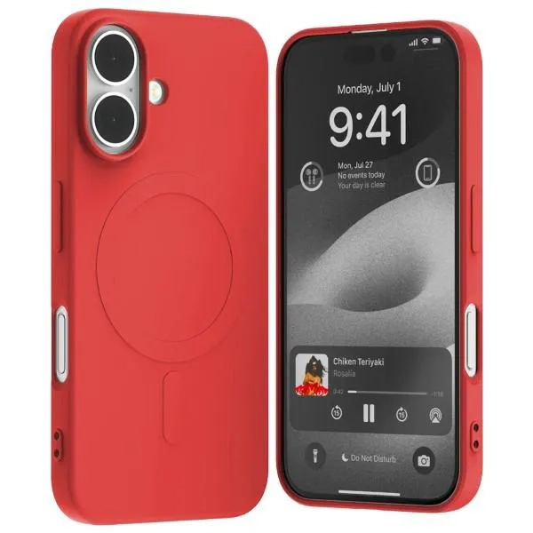 Etui do iPhone 16 Mercury MagSafe Semi-Silicone czerwone