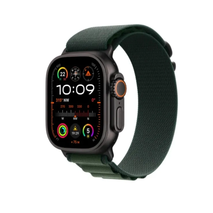 Apple Watch Ultra 2 LTE 49 mm koperta tytanowa + opaska Alpine rozmiar S zielona