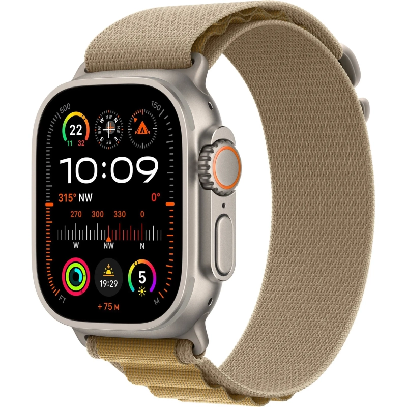 Apple Watch Ultra 2 LTE 49 mm koperta tytanowa + opaska Alpine rozmiar M beżowa