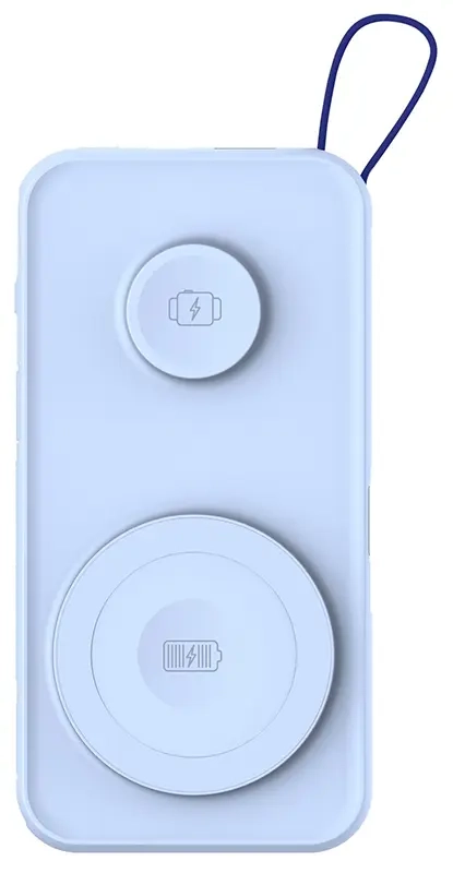 Powerbank 3mk PastelUp 10000 mAh 22.5 W MagSafe QI USB-A, USB-C, Lightning niebieski