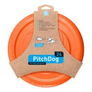 Frisbee/dysk do rzucania dla psa Waudog 24 cm, pomarańczowy
