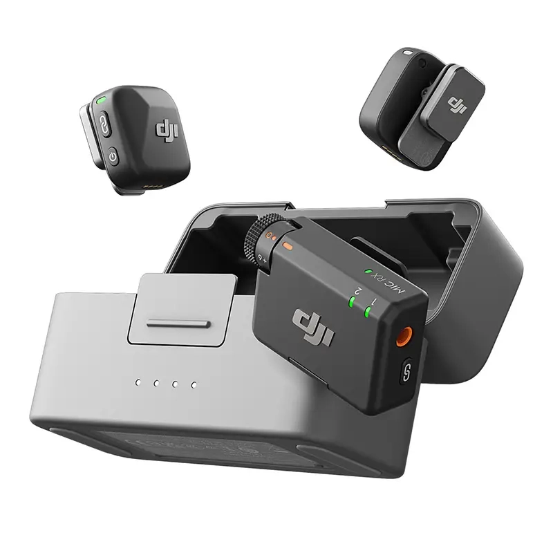 Bezprzewodowy system transmisji audio DJI Mic Mini (2 TX + 1 RX + etui ładujące)