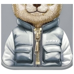 Nimmy etui iPhone 15 Pro Max 6.7" szary/gray Cool&Cute 2.0 Bear