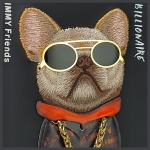 Nimmy etui iPhone 15 Pro Max 6.7" czarny/black Glasses Cool Dog