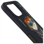 Nimmy etui iPhone 15 Pro Max 6.7" czarny/black Glasses Cool Cat