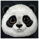 Nimmy etui iPhone 16 Pro 6.3" czarny/black Big Eyed Pet 2.0 Panda