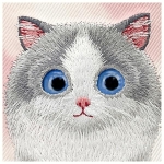 Nimmy etui iPhone 16 6.1 różowy/pink Big Eyed Pet 2.0 Cat