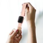 Araree pasek Silicone Link Apple Watch 42/44/45/49mm różowo-zielony/pink-khaki AR70-01907B