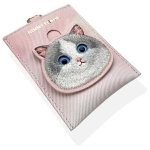 Nimmy portfel na karty rozowypink Big Eyed Pet 2.0 Cat-1.webp