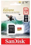 Karta pamięci Sandisk Extreme microSDXC 128 GB A2 C10 V30 UHS-I U3 ActionCam (160 MB/s) + Adapter SD