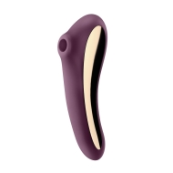 Wibrator - stymulator powietrzny - Satisfyer Dual Kiss - filoetowy