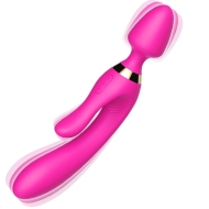 Masażer - różdżka - wibrator królik - 9 trybów - 23 cm - różowy