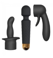 Masażer - Dorcel Kit Wanderful - z nakładkami - 20 trybów