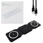 Ładowarka bezprzewodowa indukcyjna 3w1 Ecobox Magsafe 15 W czarna
