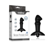 Stylowy i praktyczny czarny wibrator prostaty 