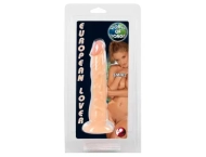 Dildo na przyssawce - naturalny rozmiar, wąskie - 18 cm