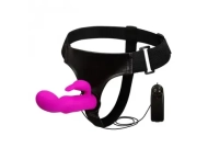 Króliczek Wibrator na Szelkach Strap-On Uprząż
