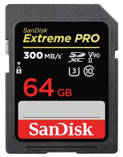 Karta pamięci Sandisk Extreme Pro SDXC 64 GB V90 UHS-II (300 MB/s)