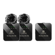 System mikrofonów bezprzewodowych Puluz Wireless Lavalier Microfone (2 TX + 1 RX)