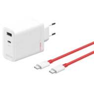 Ładowarka sieciowa OnePlus SUPERVOOC 120 W 1x USB-A 1x USB-C Biała - White