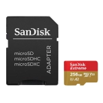 Karta pamięci SanDisk Extreme microSDXC 256 GB A2 C10 V30 UHS-I U3 (190 MB/s) + adapter SD