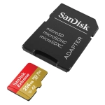 Karta pamięci SanDisk Extreme microSDXC 256 GB A2 C10 V30 UHS-I U3 (190 MB/s) + adapter SD