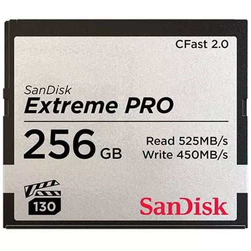 Karta pamięci SanDisk CFast 2.0 256GB Extreme PRO VPG 130 525/450 MB/s