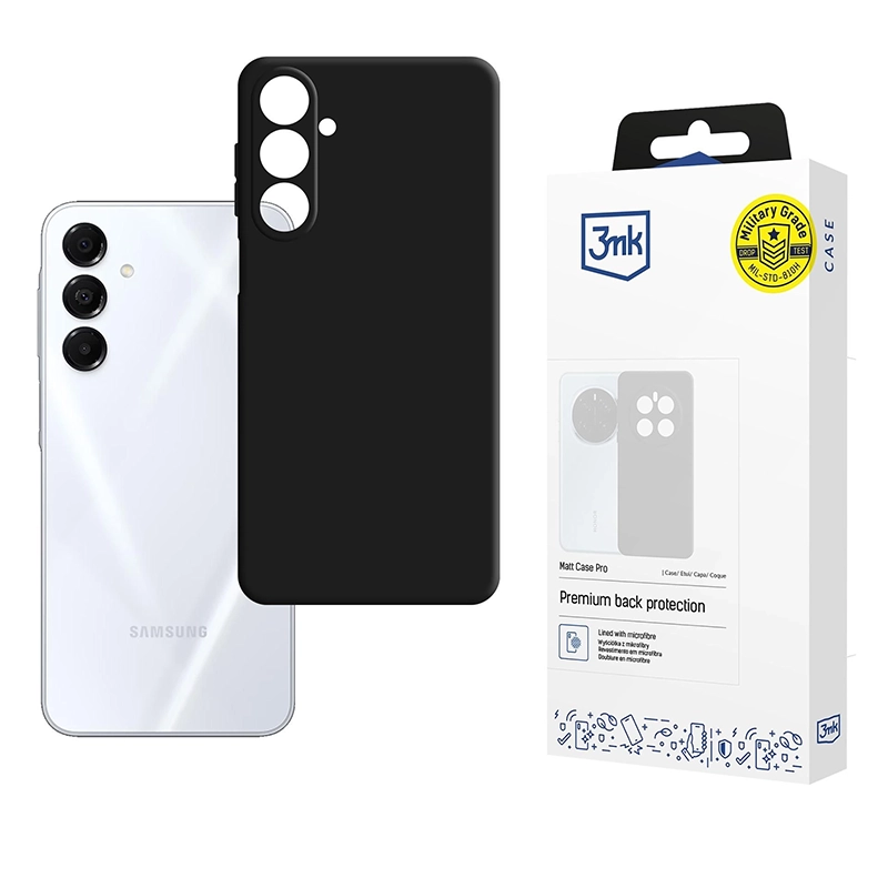 Etui 3MK Matt Case Pro do Samsung Galaxy A17 5G Czarne