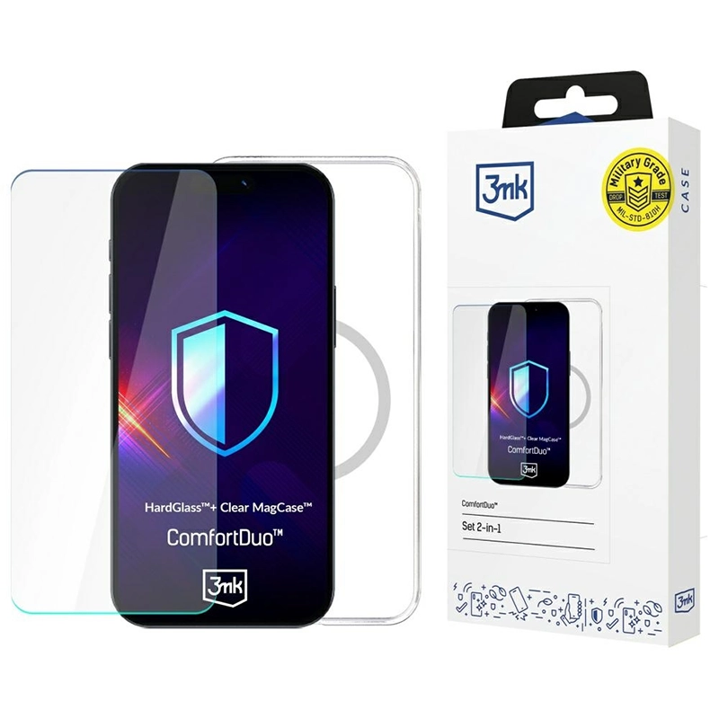 Zestaw 3MK ComfortDuo Clear MagCase do Apple iPhone 17 Pro
