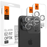 Ochrona na obiektyw aparatu Spigen Optik.Tr Camera EZ FIT Lens do Apple iPhone 17 Pro / 17 Pro Max / 16 Pro / 16 Pro Max Transparentny