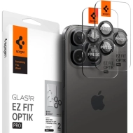Ochrona na obiektyw aparatu Spigen Optik.Tr Camera EZ FIT Lens do Apple iPhone 17 Pro / 17 Pro Max / 16 Pro Max Czarny - Black