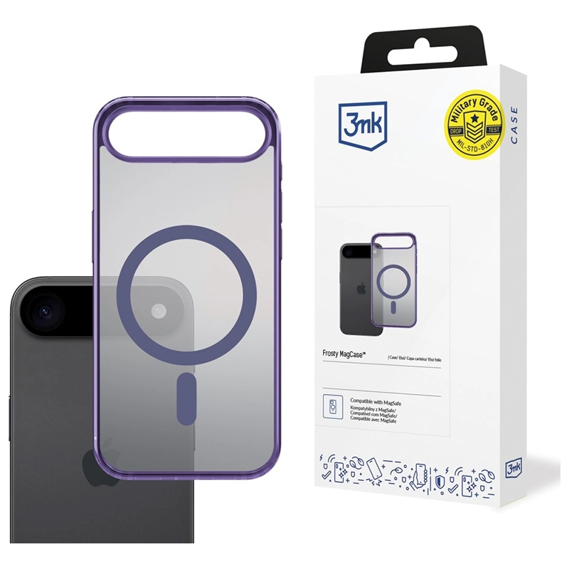 Etui 3MK Frosty MagCase do Apple iPhone 17 Pro Fioletowy - Purple