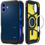 Etui Spigen Tough Armor Mag do iPhone 16 MagSafe Niebieskie - Navy Blue