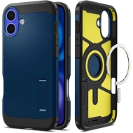 Etui Spigen Tough Armor Mag do iPhone 16 MagSafe Niebieskie - Navy Blue