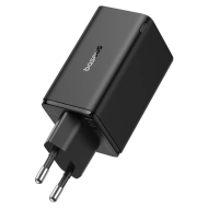Ładowarka sieciowa Baseus Pro Fast Charger GaN6 65 W 2x USB-A 2x USB-C Czarna - Black