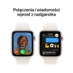 Apple Watch SE (2024) GPS 44mm koperta aluminiowa Starlight + pasek Sport Band M/L Starlight